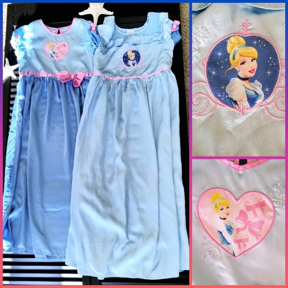 Disney Other - 2 Disney Cinderella nightgowns sz 10 blu & pink